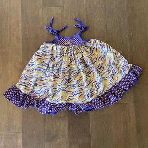 LSU Tigers Tie Sleeve Dress Football SEC